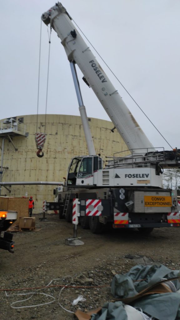 Construction de 2 gazomètres pour Véolia