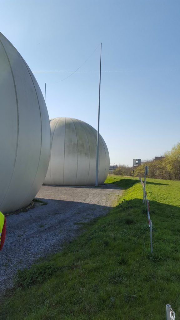 Biogas storage unit