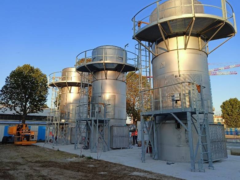 Micr’Eau installs 6 biogas flares with a flow of 3600 Nm3/h at SIAAP (Paris) for Suez France